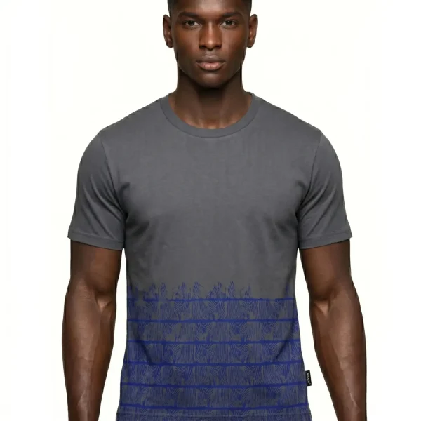 Men's Short T-shirts - Finn Screen PRT - Black / Grey