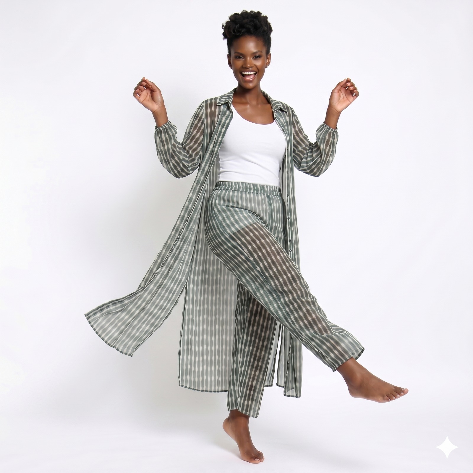 Vivo Sana Long Sleeved Maxi Coverup