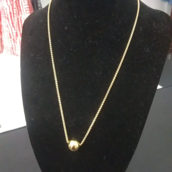 Dewdrop Dangle Necklace - 18k Gold Plated