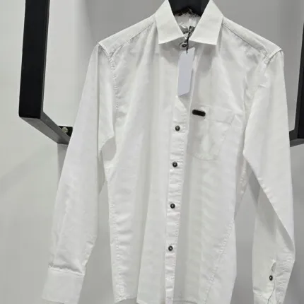 Men's Plain White (Kitenge) Shirts