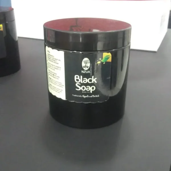 Nzua black soap paste 500g