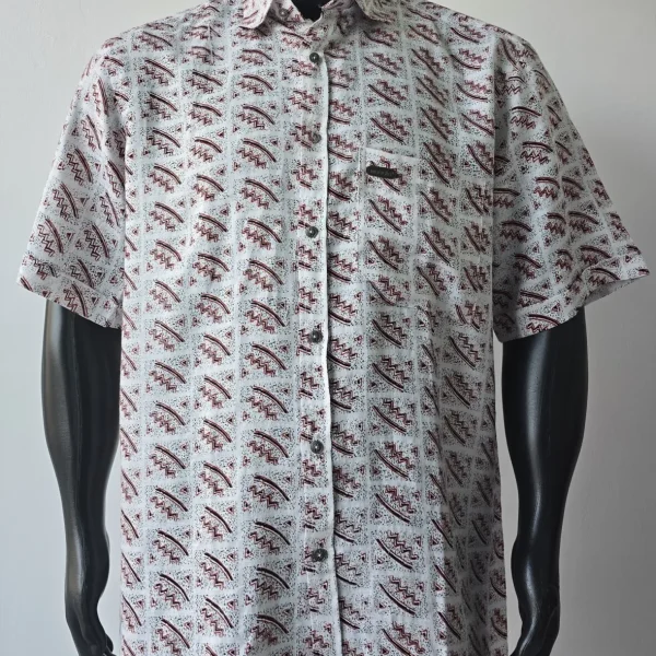 REG Linen Shirt-Red &White