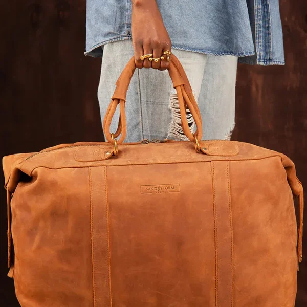 Sandstorm Leather Oddessy Weekender Bag