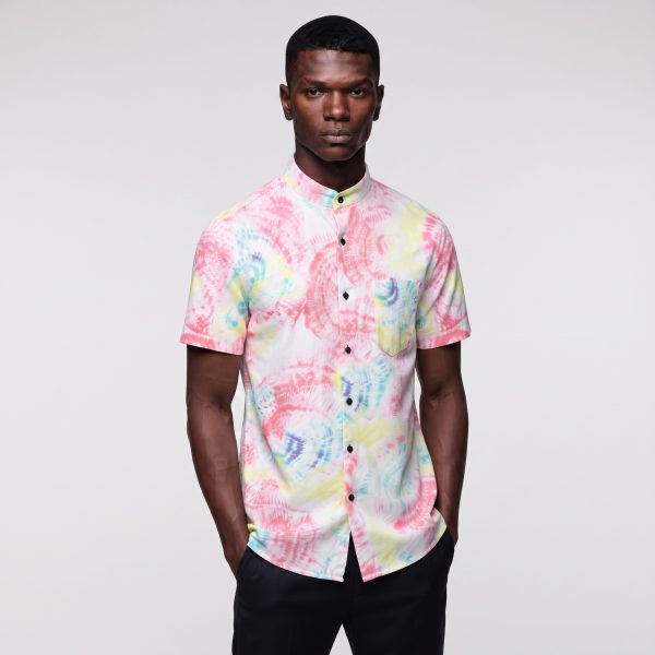 Tye and Dye Chinese Collar