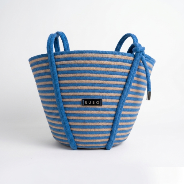 Manu Blue and Tan Stripped