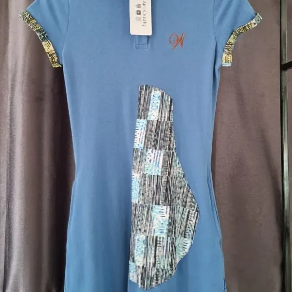 ARiana PRINT-PATCH POLO DRESS