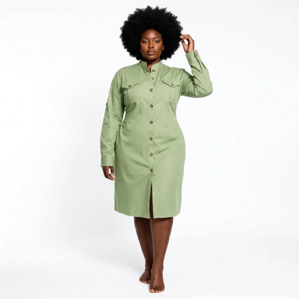 Chinos lulu dress-green