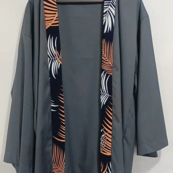 High sleeve kimono-grey