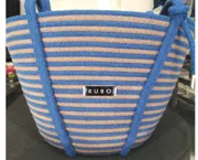 Manu Blue and Tan Stripped
