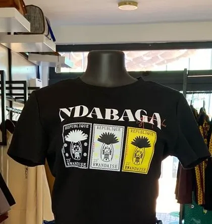 Ndabaga Crop Top-Black