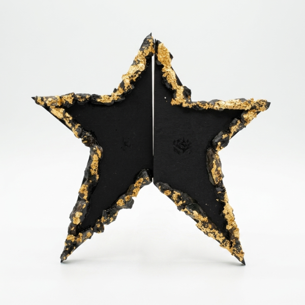 Black Star Earrings