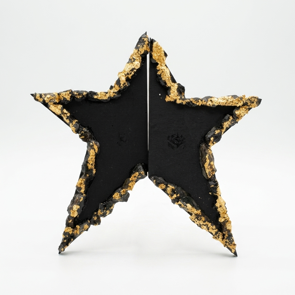 Black Star Earrings