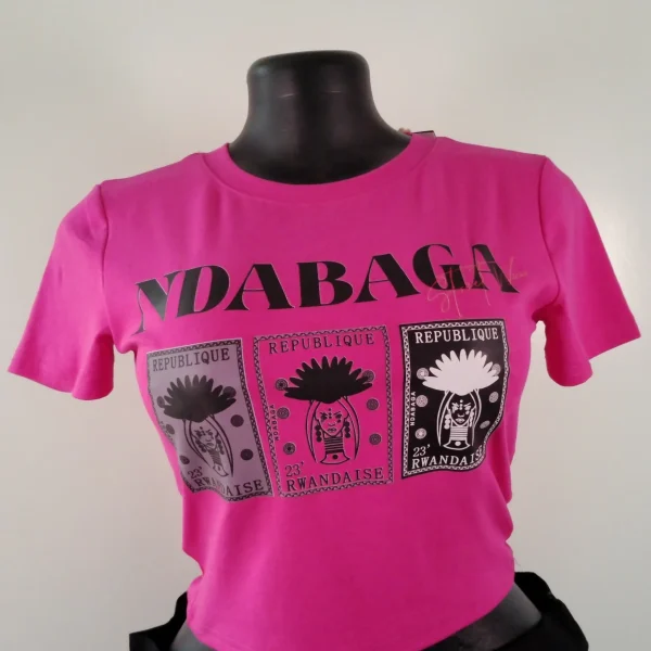 Ndabaga Crop Top-Pink
