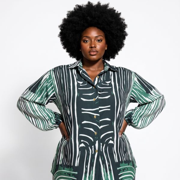 Shela Easy Fit Set Shirt – Green