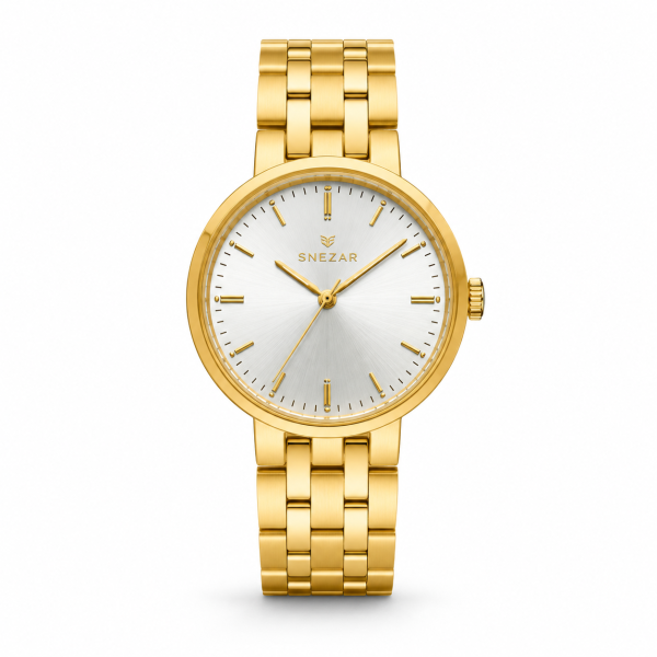 Snezar Ebony Gold Timepiece