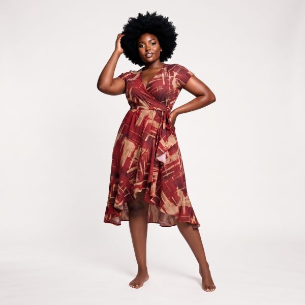 Symphony Midi Wrap Dress