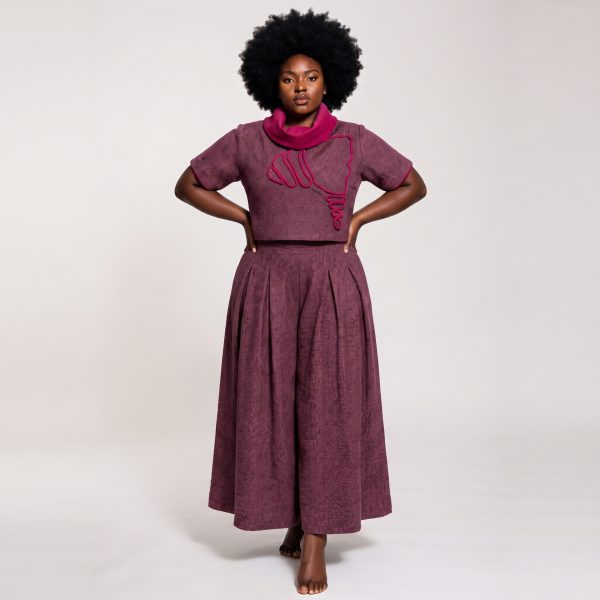 Thabi Kente Crop Top And Maxi Skirt