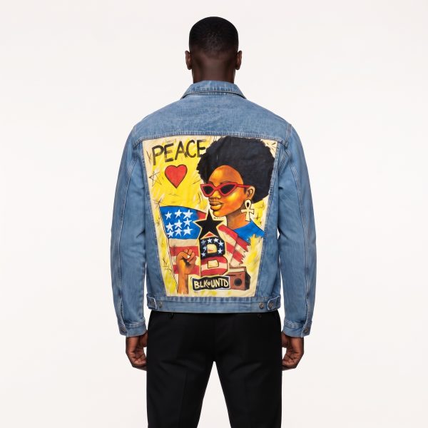 BLKSTAR UTD Peace & Power Portrait Denim Jacket