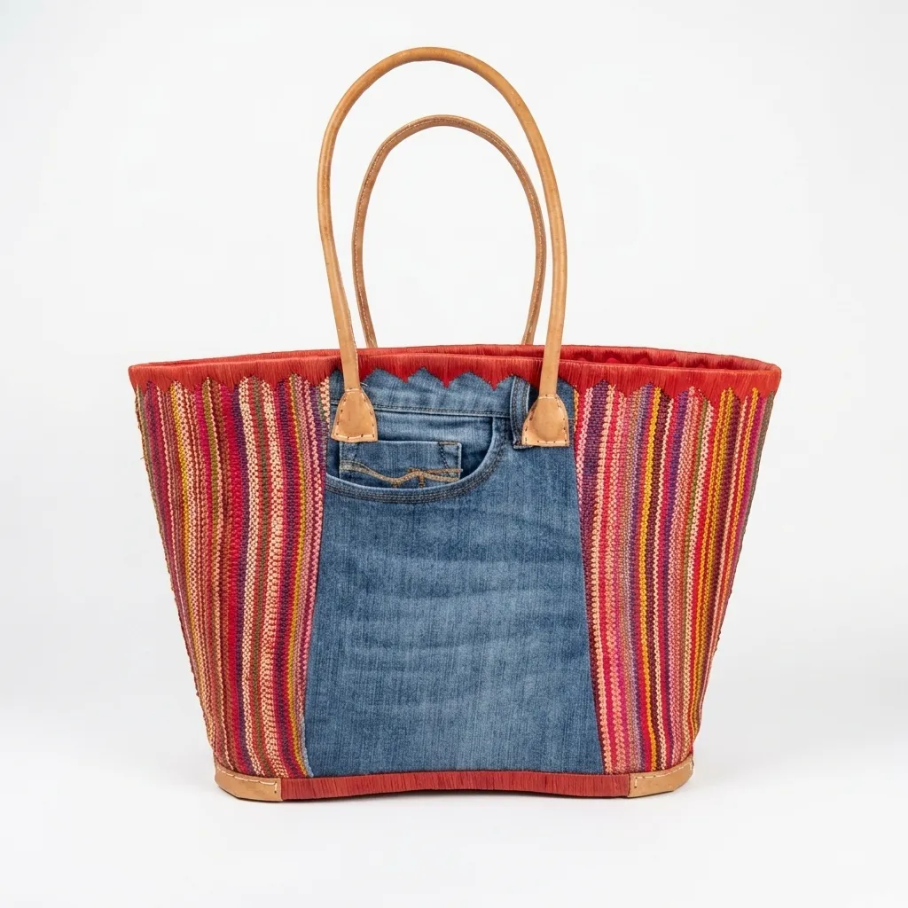 Benn Rekk Denim Woven Tote Bag